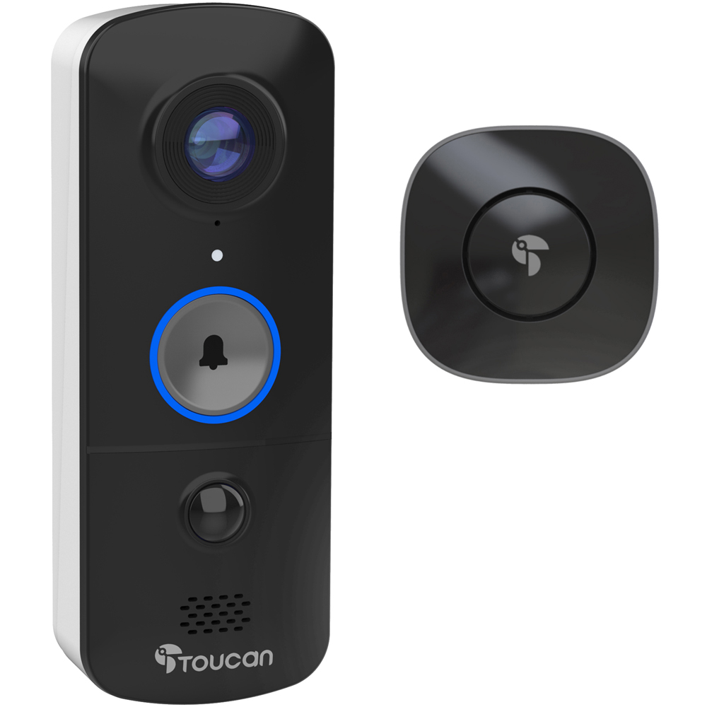 Toucan V3 Wireless Video Doorbell with Chime Image 1