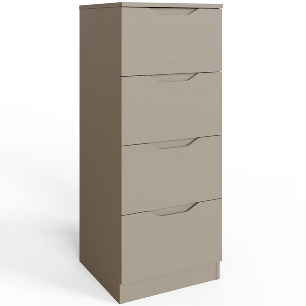 FWStyle Luno 4 Drawer Putty Modern Chest of Drawers Image 2