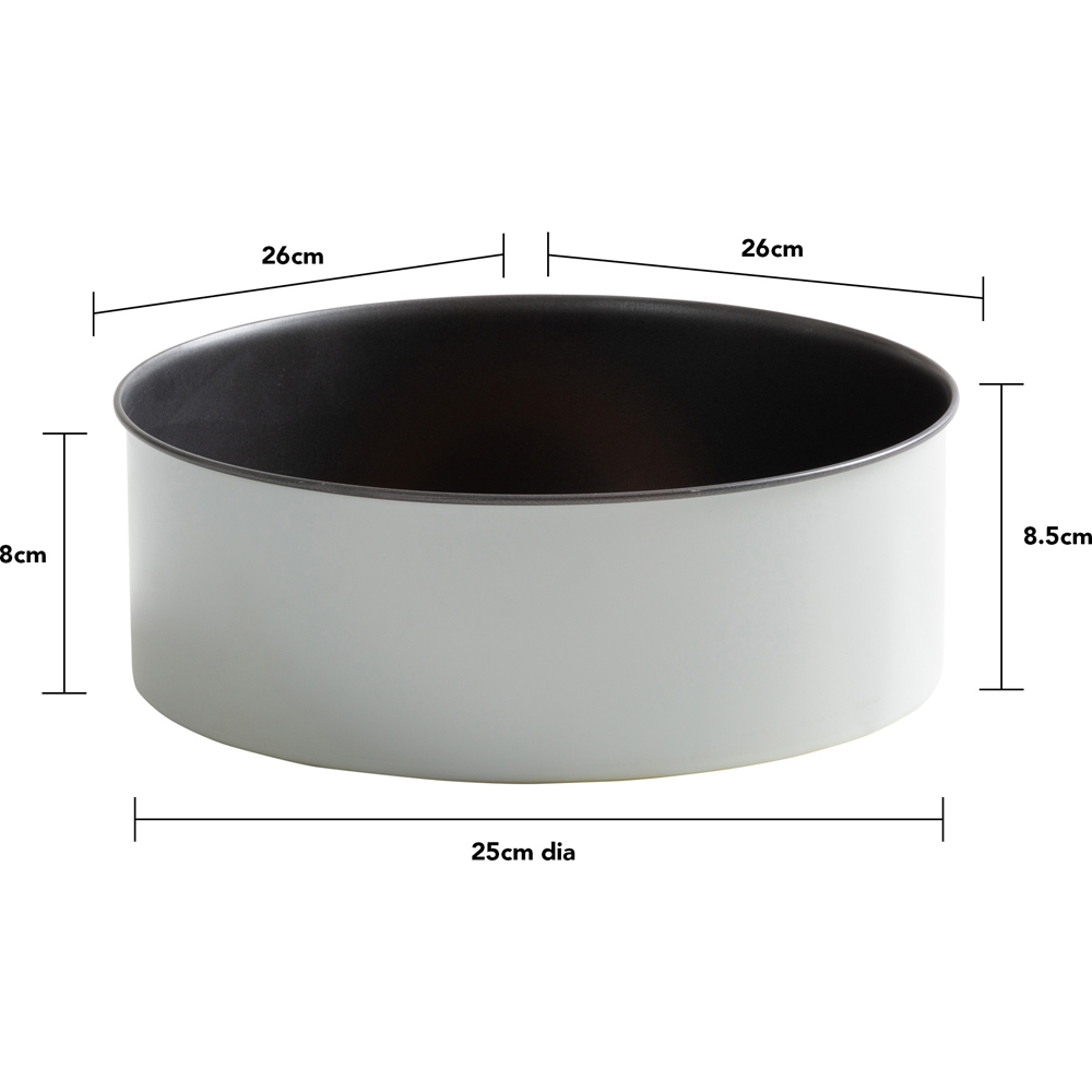 Wham PushPan 25cm Light Grey and Pewter Deep Tin Image 5