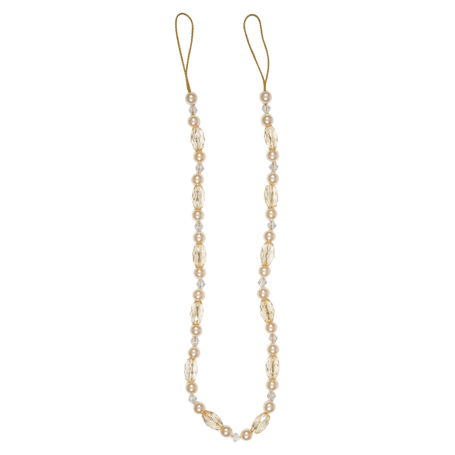 Alicante Beaded Tieback - Latte Image