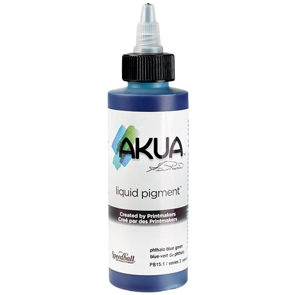 Speedball Akua Phthalo Blue Green Liquid Pigment 118ml Image