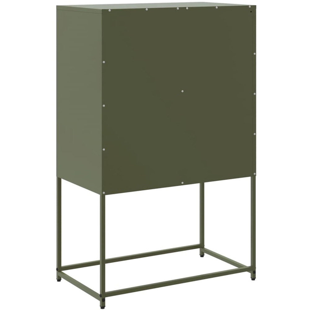 vidaXL 4 Door Olive Green Sideboard Image 8