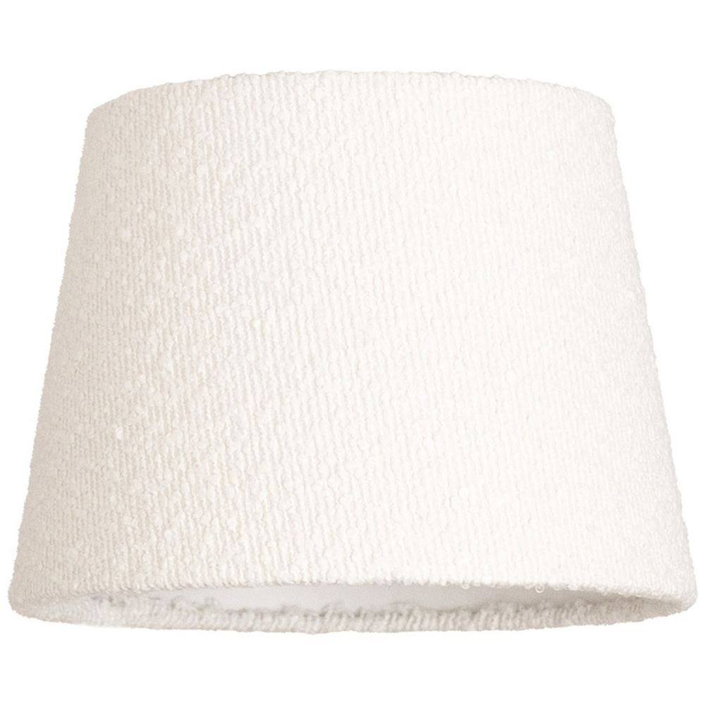 ValueLights Rory Cream Boucle Fabric Tapered Easy Fit Ceiling Table Floor Lamp Shade Image 1
