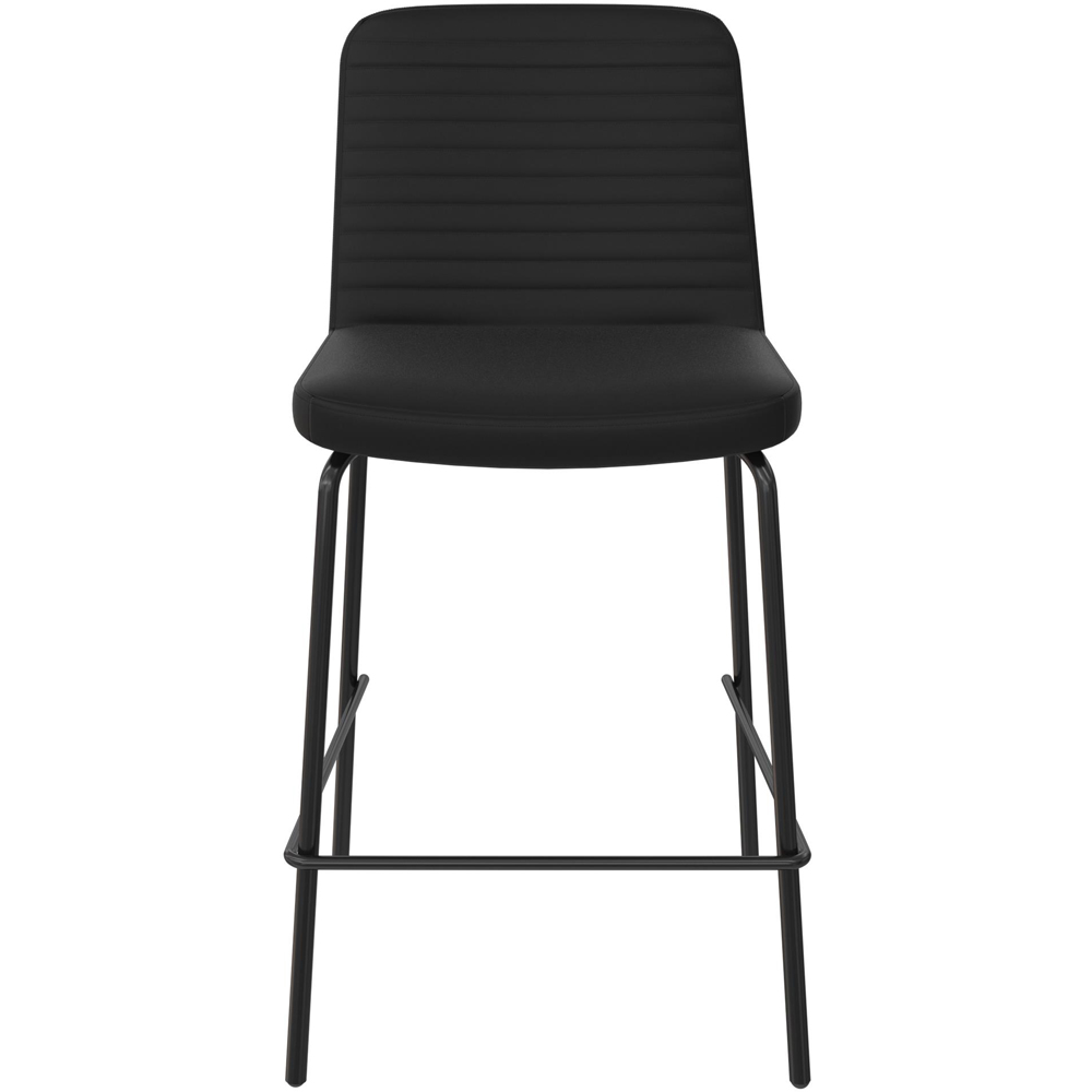 Dorel Corey Black Faux Leather Counter Stool Image 3