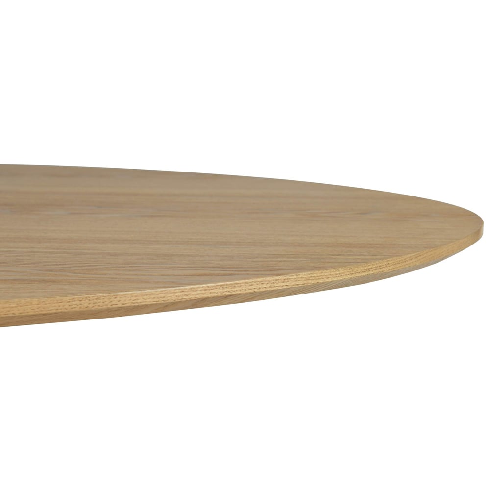 Shankar Cleveland 4 Seater Natural Oval Dining Table Image 9