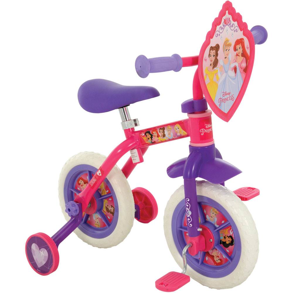 Disney Princess 2-in-1 Training Bike 10inch Image 1