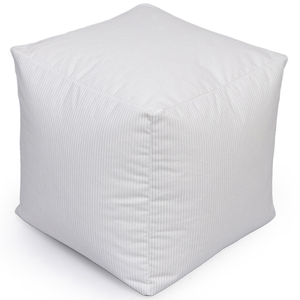Kaikoo Cream Cord Cube Seat Image 4