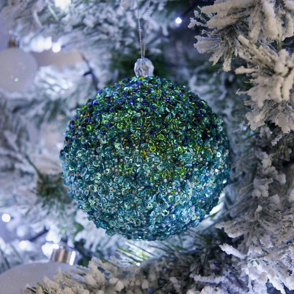 Wilko Magical Glitter Hanging Christmas Baubles Image 3