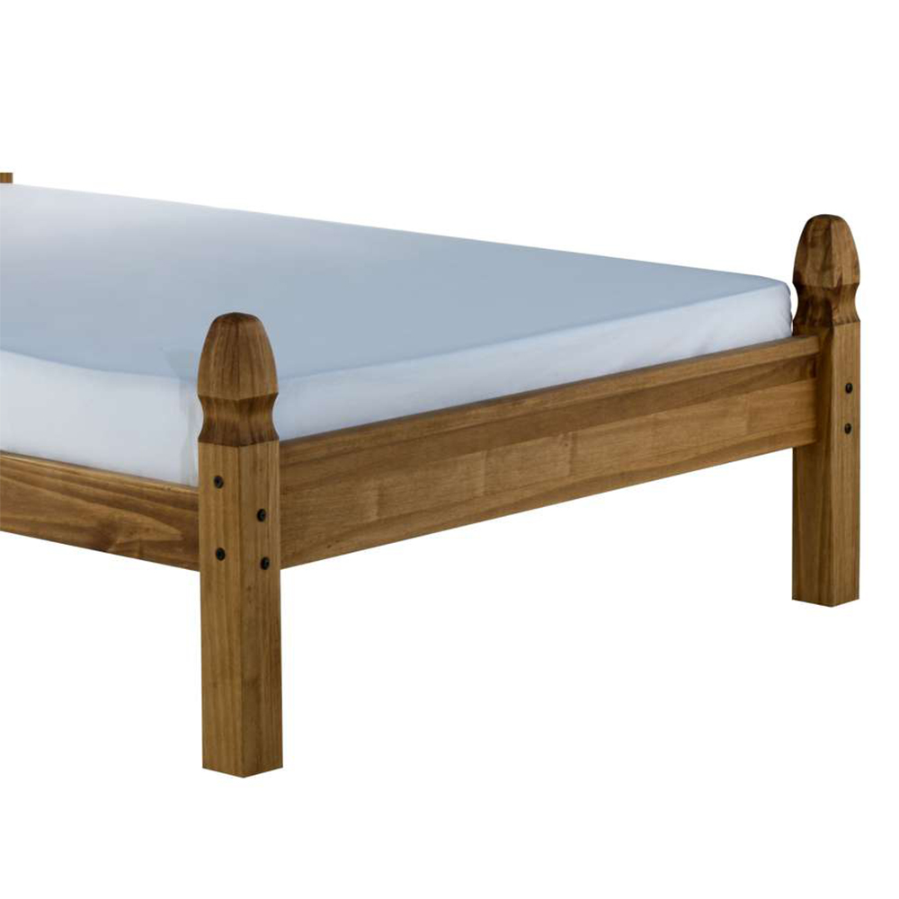 Birlea Corona King Size Natural Wax Low End Bed Frame Image 4