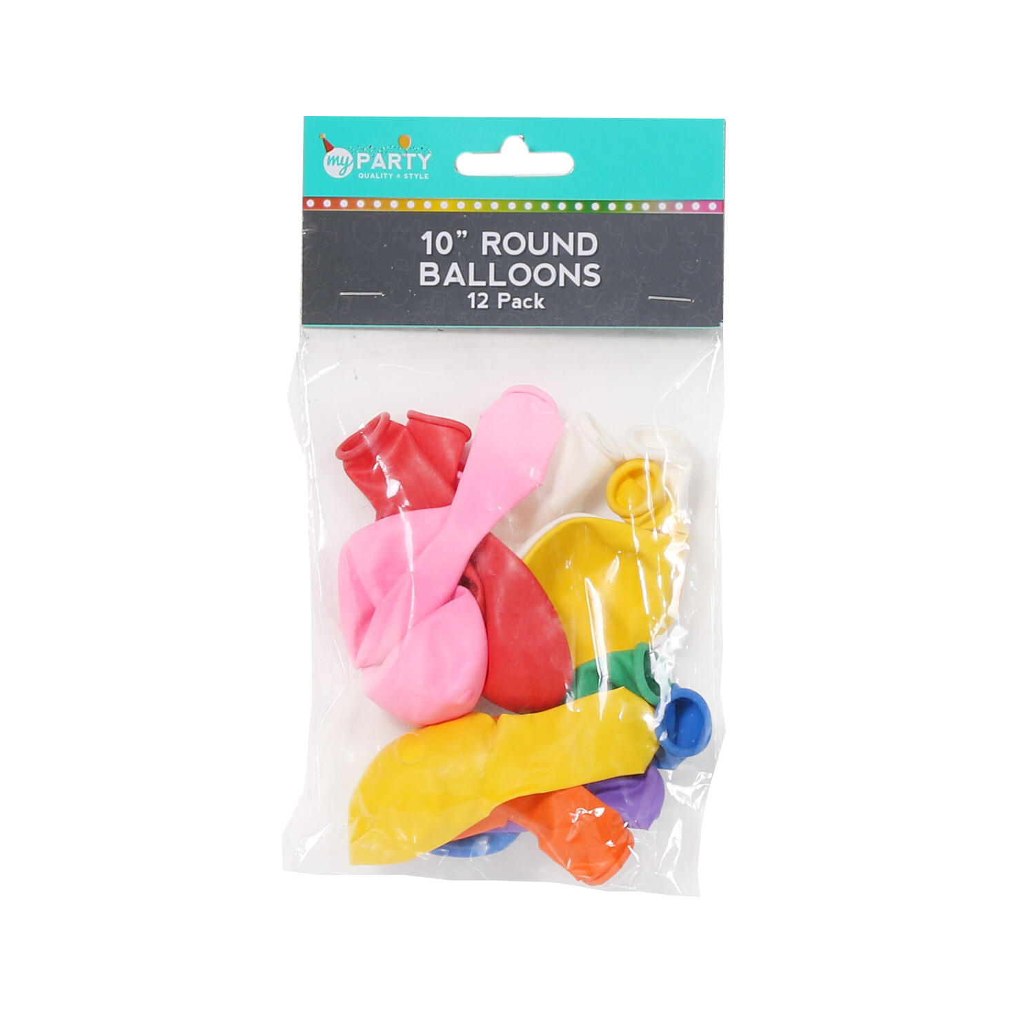 Pack of 10" Round Balloons - 12 Image