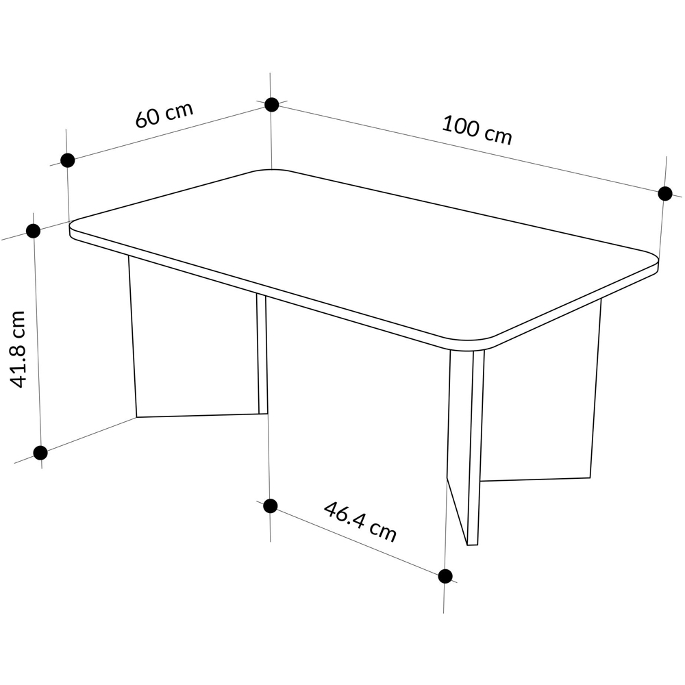 Decortie Sam Dark Oak Effect Coffee Table Image 6
