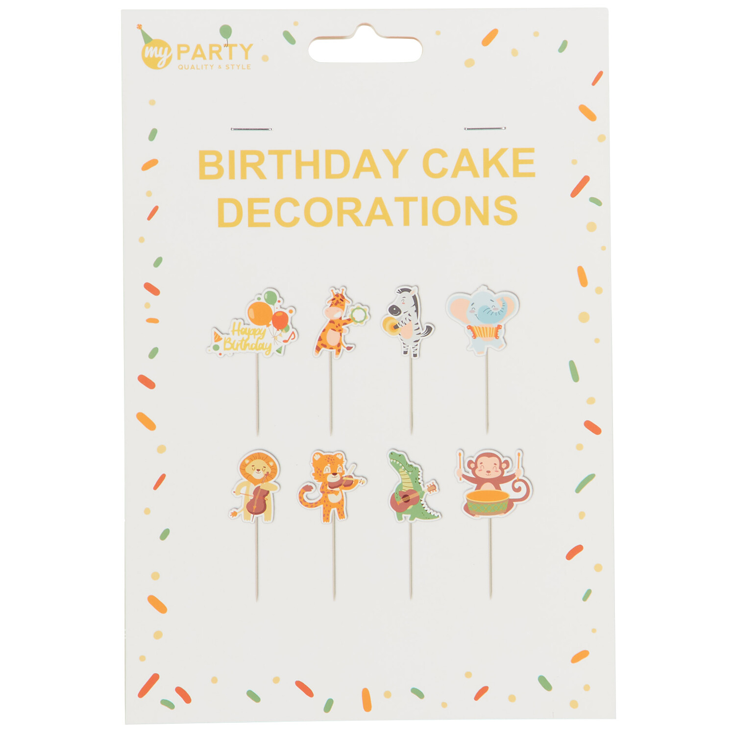 Safari Party Cake Decorations - Multicolour Image 1