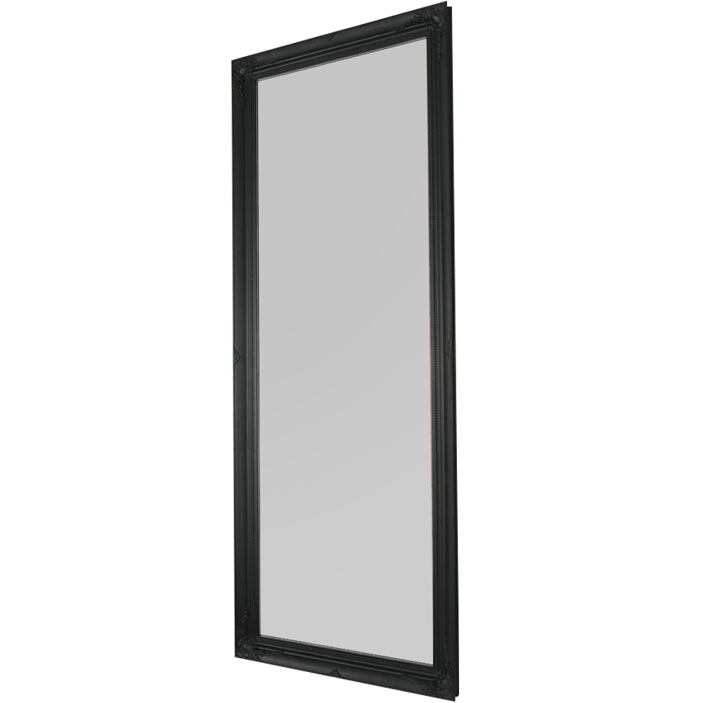 Hamilton Black Shabby Chic Design Full Length Mirror 198 x 76cm Image 1