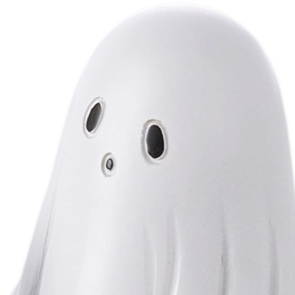 Living and Home White Ghost Holding Heart Halloween Figurine Ornament 2 Piece Image 4