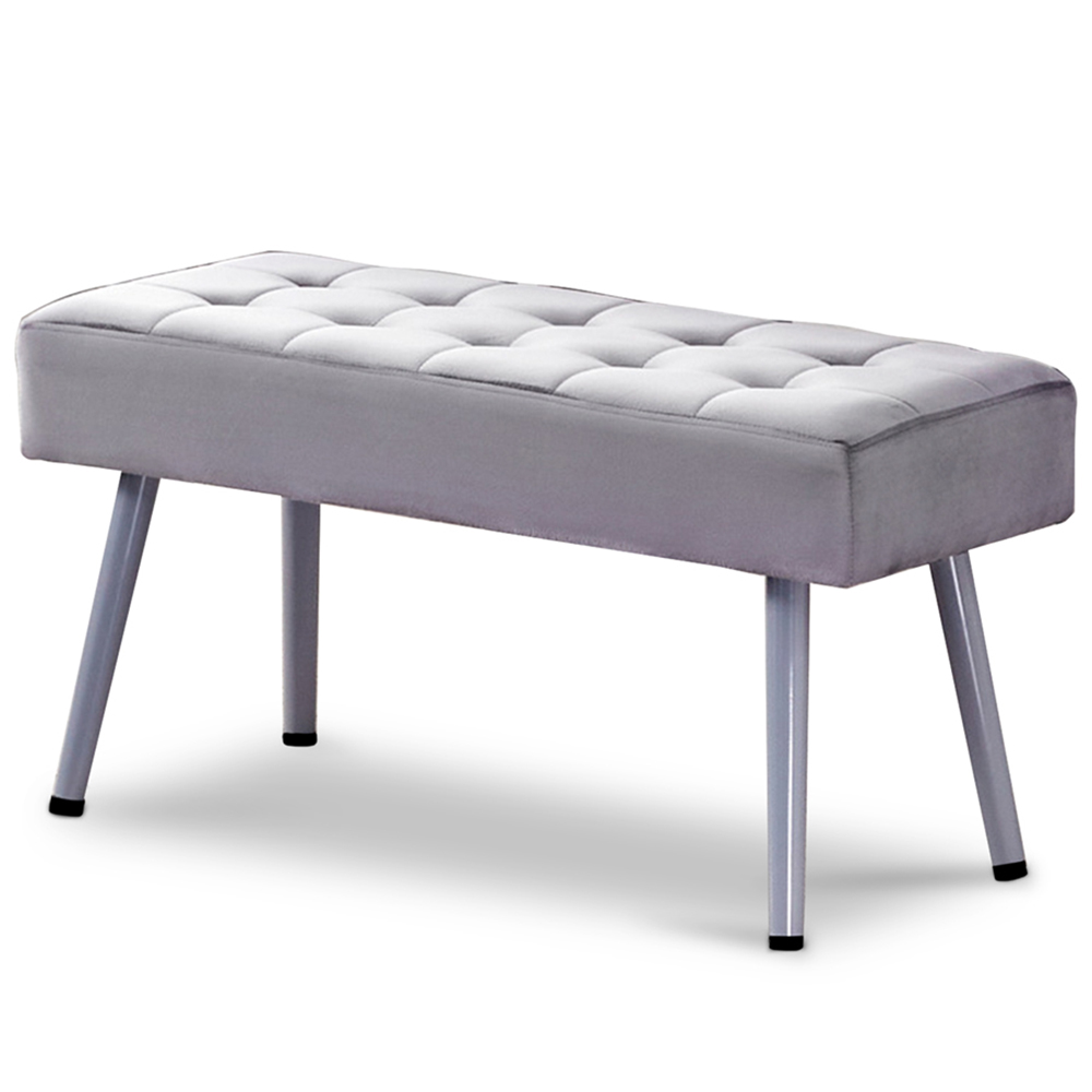 Kosy Koala 6 Seater Dining Set with Bench Oak Effect and Grey Velvet Image 2