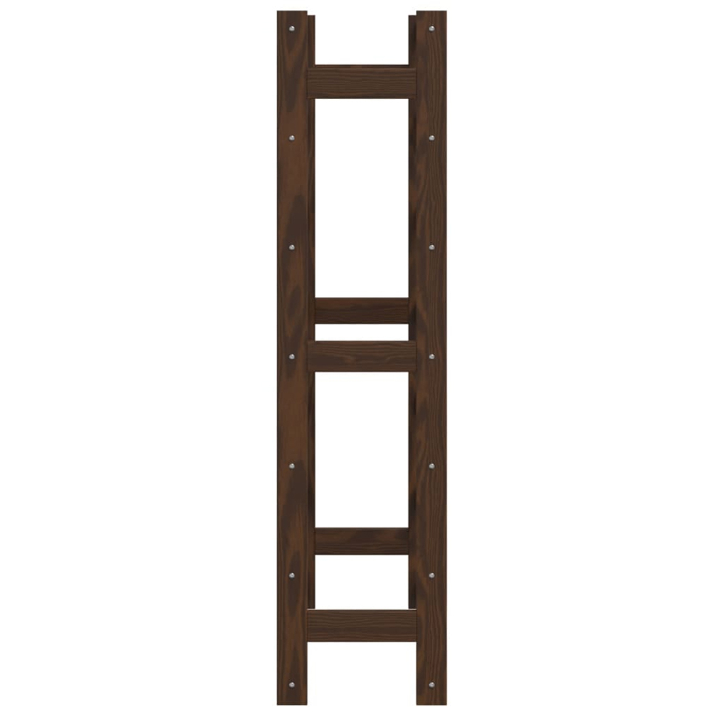 vidaXL 42 Bottle Brown Freestanding Wine Rack Image 4