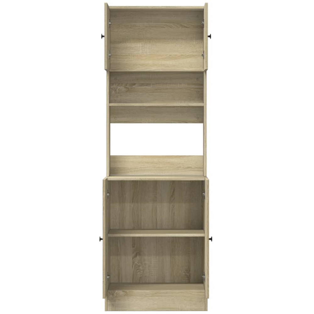 vidaXL 4 Door 2 Shelf Sonoma Oak Kitchen Cabinet Image 4