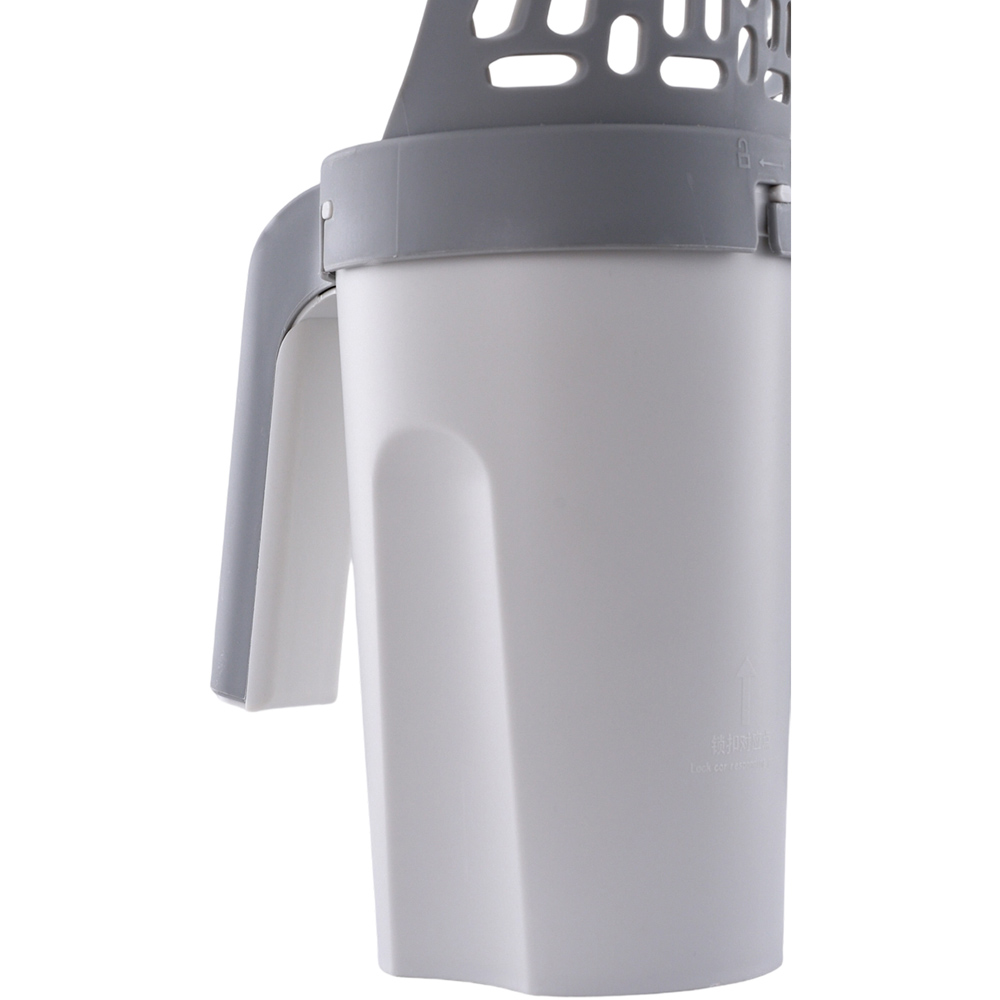 H&O Direct 2-in-1 Grey Cat Litter Scooper with Holder and Waste Bags Image 3