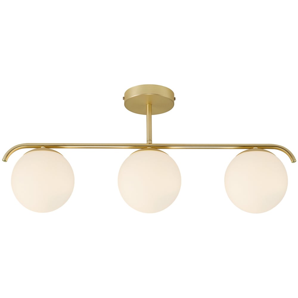 Nordlux Grant 15 3 Dome Brass Pendant Light Image 1