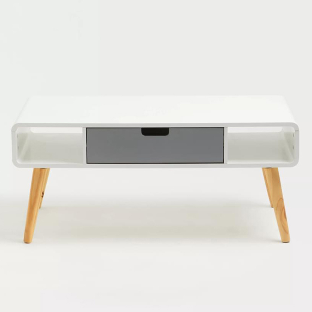 Premier Housewares Single Drawer Single Shelf Milo Coffee Table Image 6