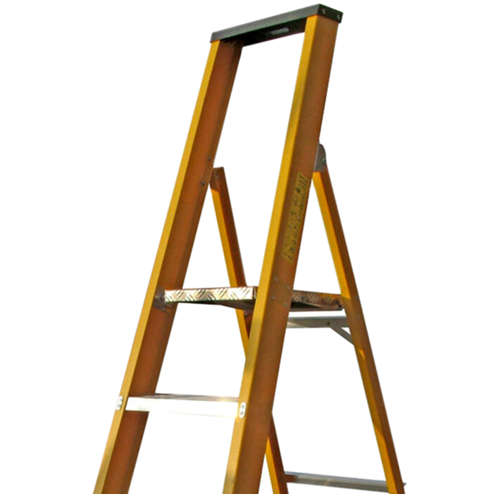 Lyte Ladders & Towers Professional Glassfibre 5 Tread Platform Step Ladder Image 2