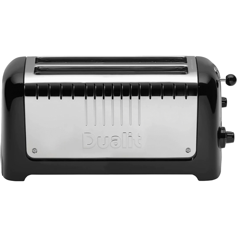 Dualit DA4602 Black 4 Slice 2 Long Slot Toaster Image 1