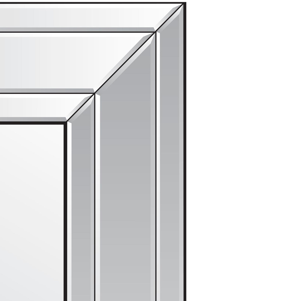 MirrorOutlet Langley Bevelled Wall Mirror 68 x 58cm Image 5