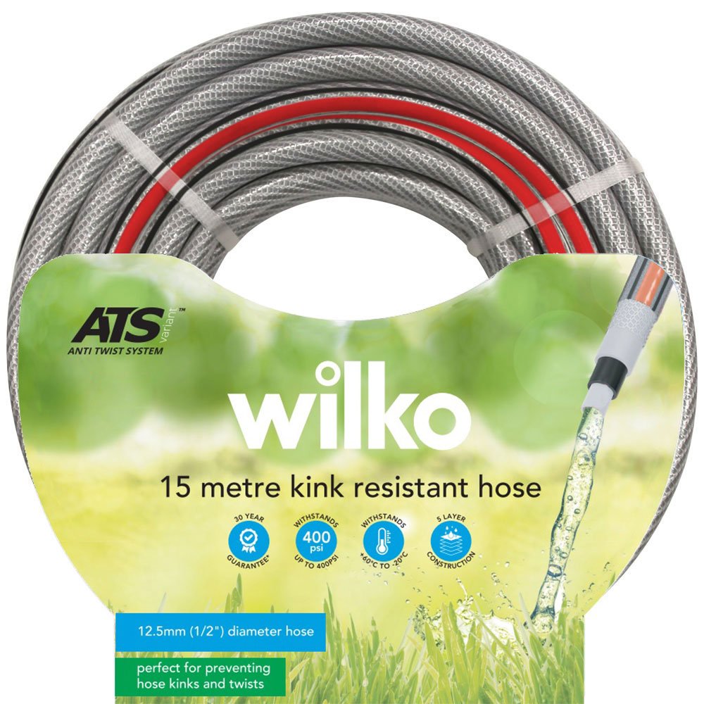 Wilko Garden Hose Kink Resistant 15m Wilko