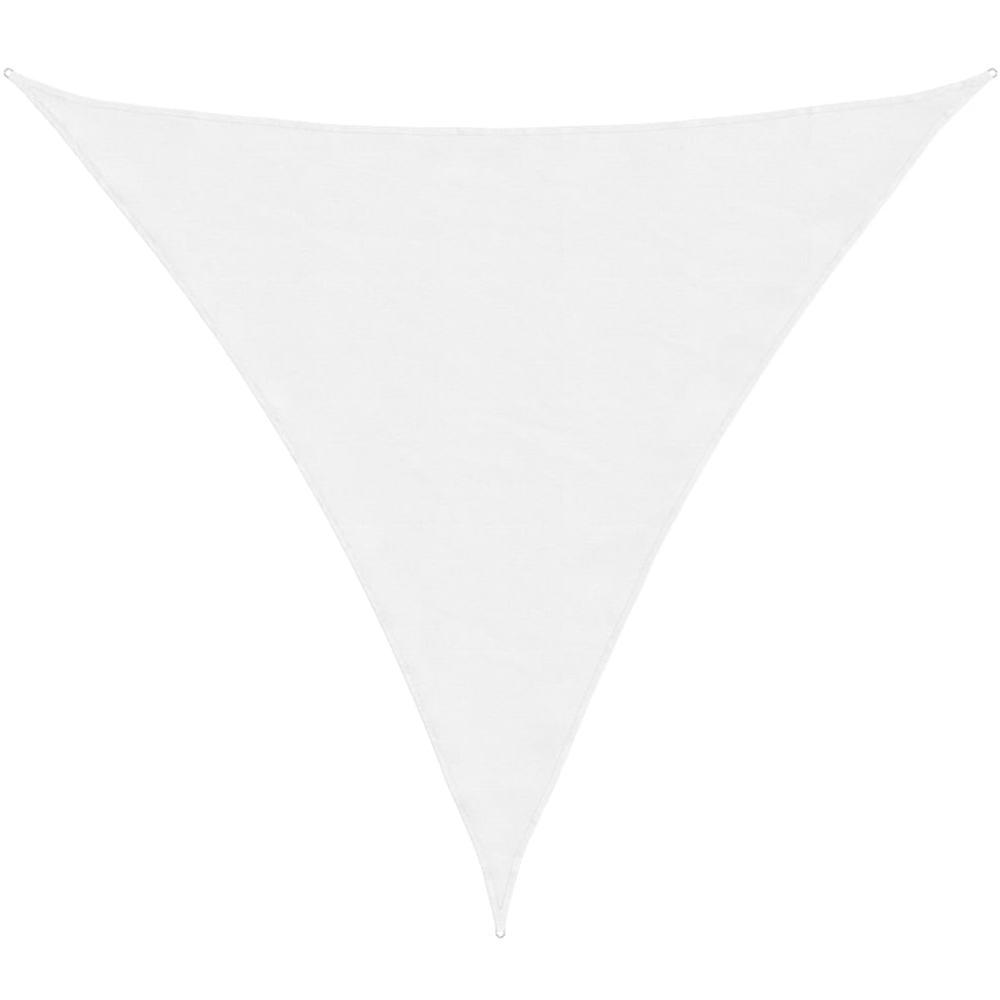 vidaXL White Triangular Sun Shade Sail 2 x 2 x 2m Image 1