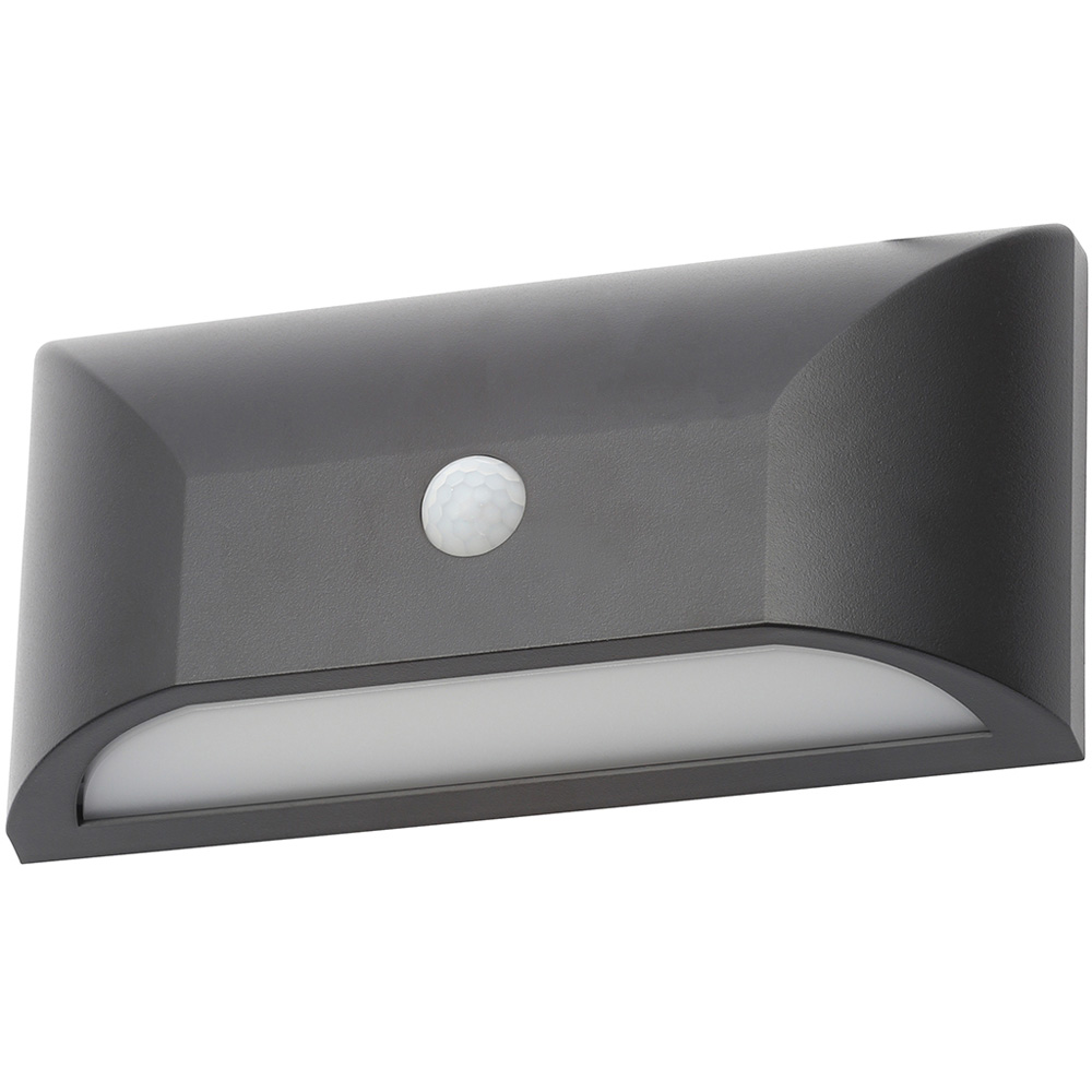 Coast Poul Black IP65 LED Wall Downlight with PIR Sensor Image 1