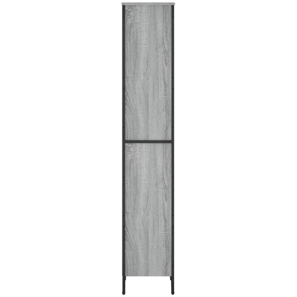 vidaXL 5 Shelf Grey Sonoma Bookcase Image 4