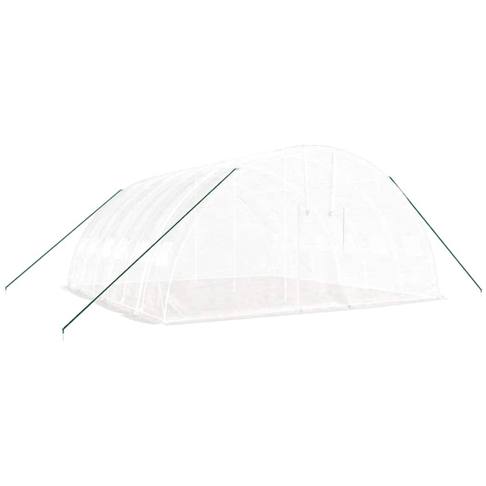 vidaXL White 19.6 x 19.6ft Greenhouse Image 3