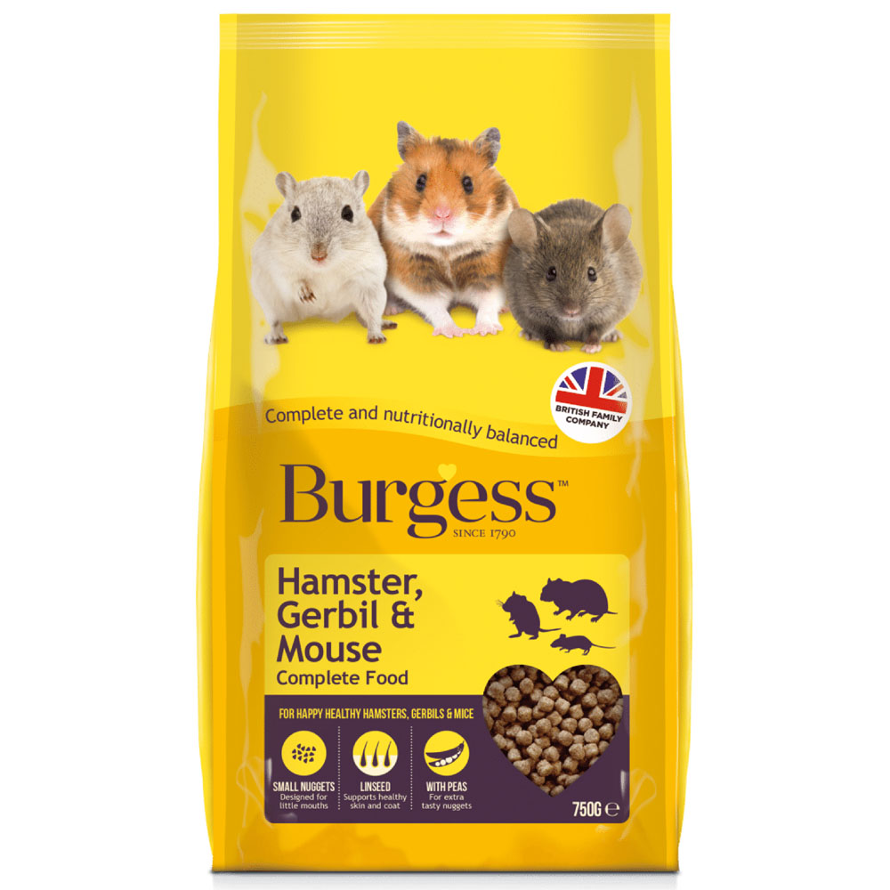 Burgess Hamster Gerbil and Mouse Pet Food Image 1