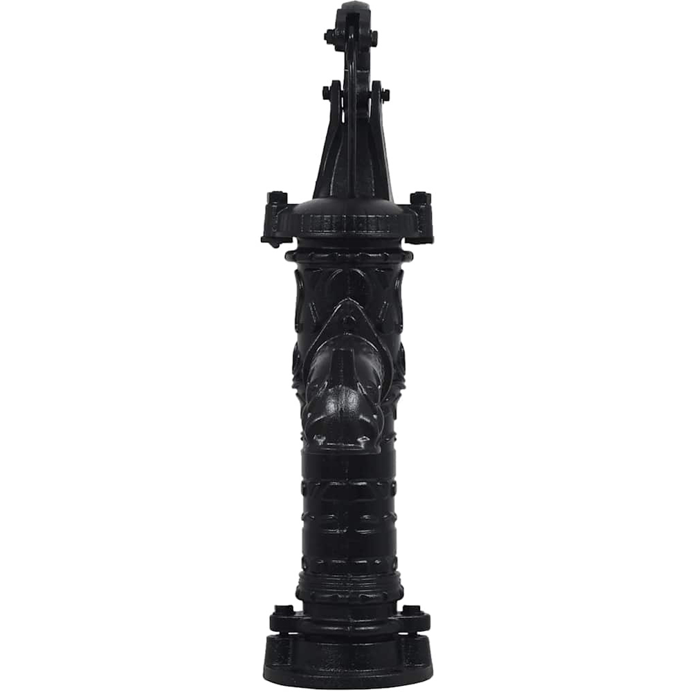 Walplus Black Cast Iron Hand-Operated Garden Water Pump with Stand Image 4