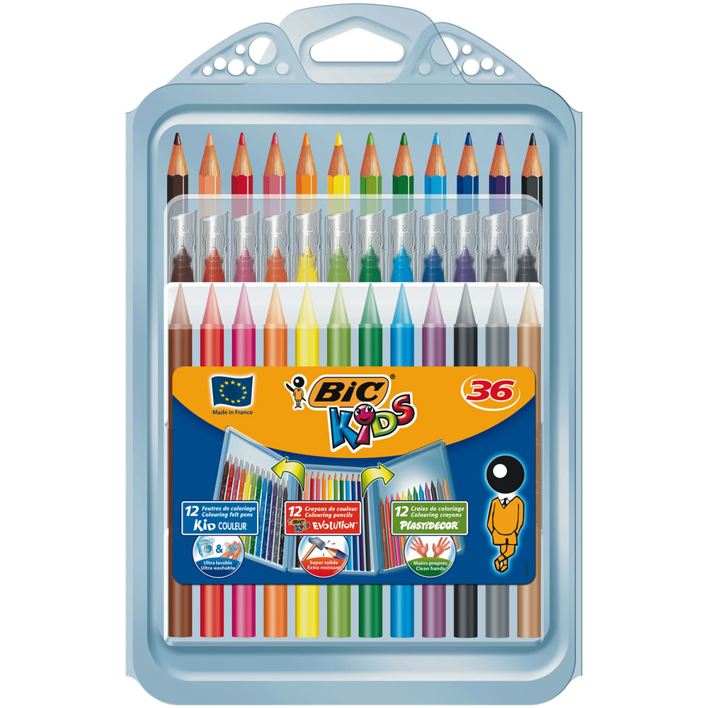 Bic Kids Mixed Colouring Set 36 pack Image 1