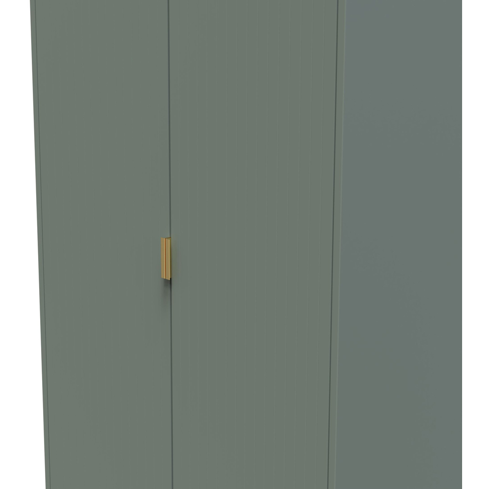 Crowndale 2 Door Reed Green Wardrobe Ready Assembled Image 5