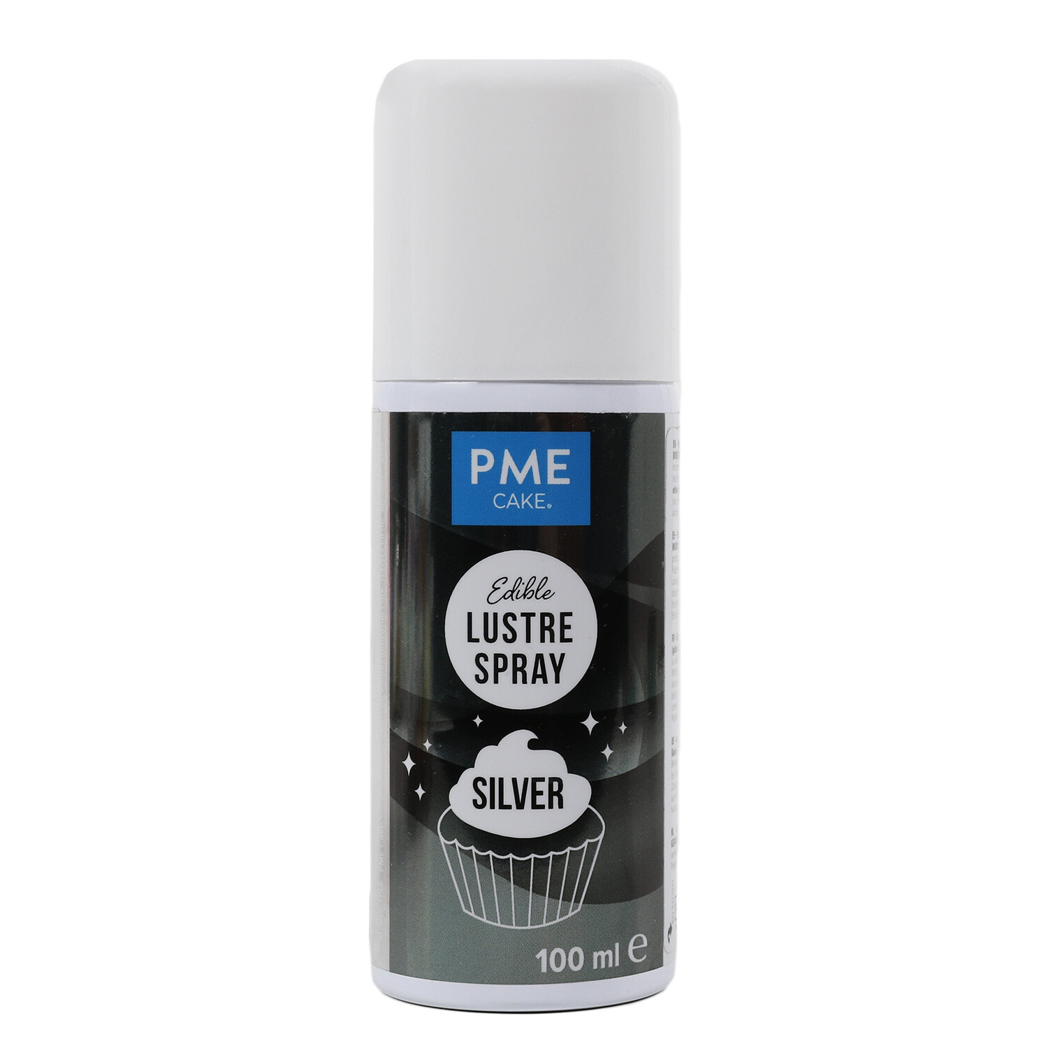 PME Edible Lustre Spray - Silver Image 1