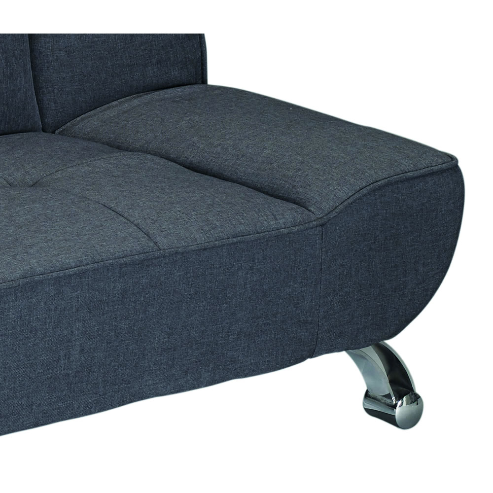 Vogue 2 Seater Grey Fabric Sofa Bed Image 2