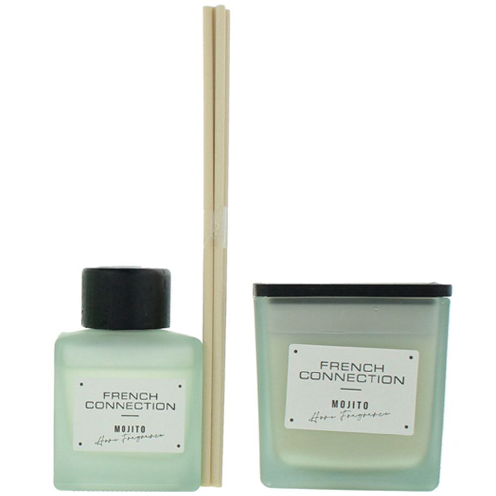 French Connection Autumn Collection Mango Mojito Diffuser and Scented Candle 2 Piece Gift Set Image 2