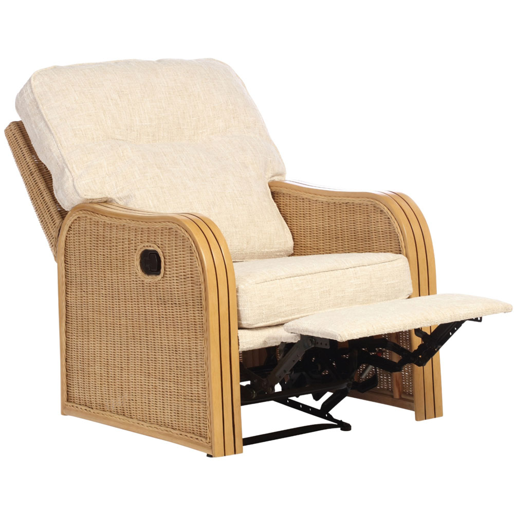 Desser Furniture Paris Cotton Cream Recliner Chair Image 3