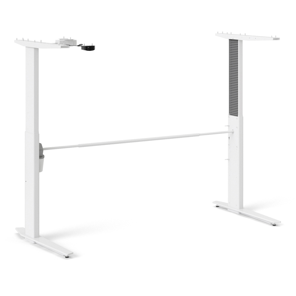 Florence Electric Height Adjustable Desk White Image 7