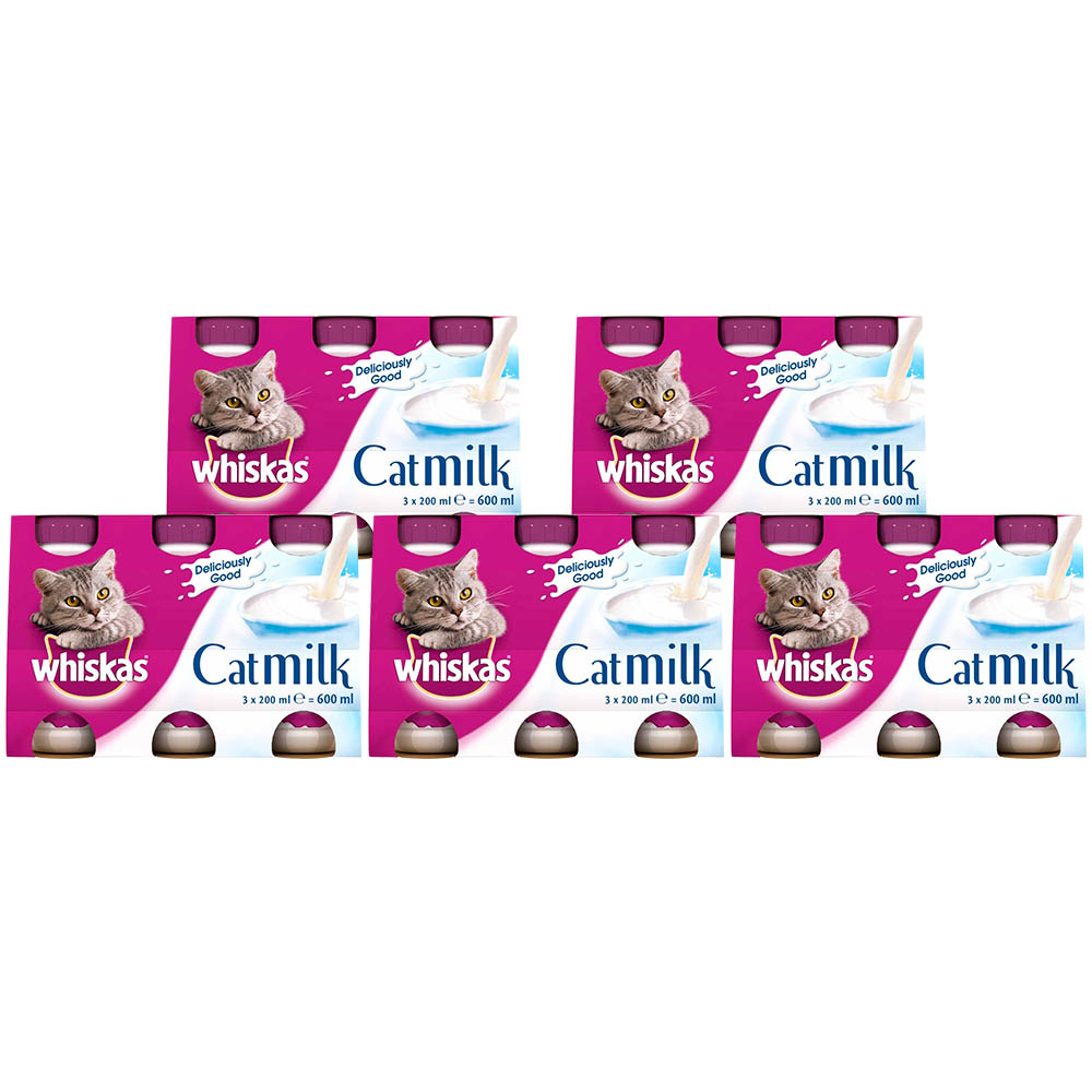 Whiskas Catmilk 200ml Case of 5 x 3 Pack Image 1