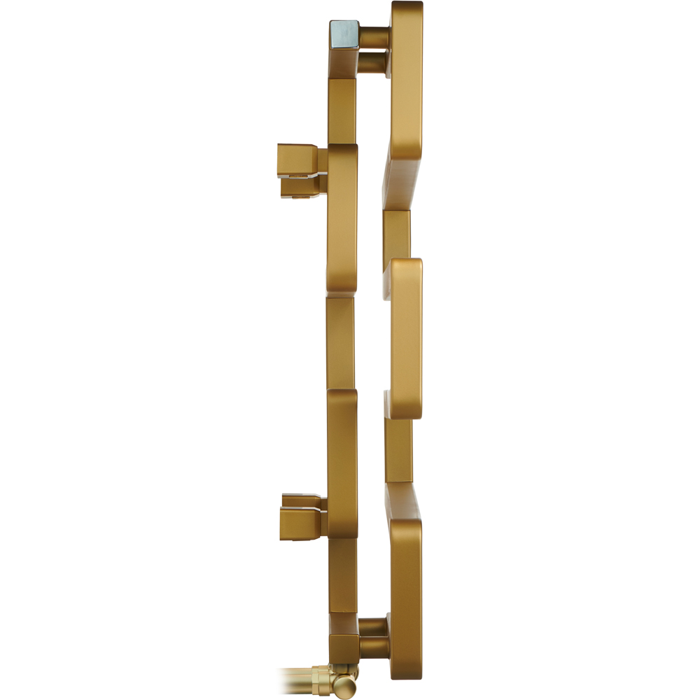 Terma Bookie Brass Heated Towel Rail 655 x 500mm Image 7