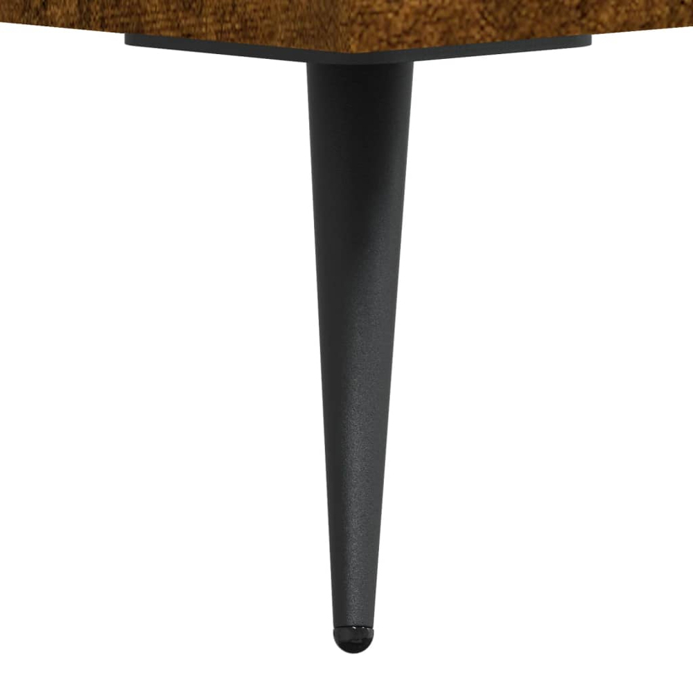 vidaXL 3 Door 3 Shelf Smoked Oak TV Cabinet Image 9
