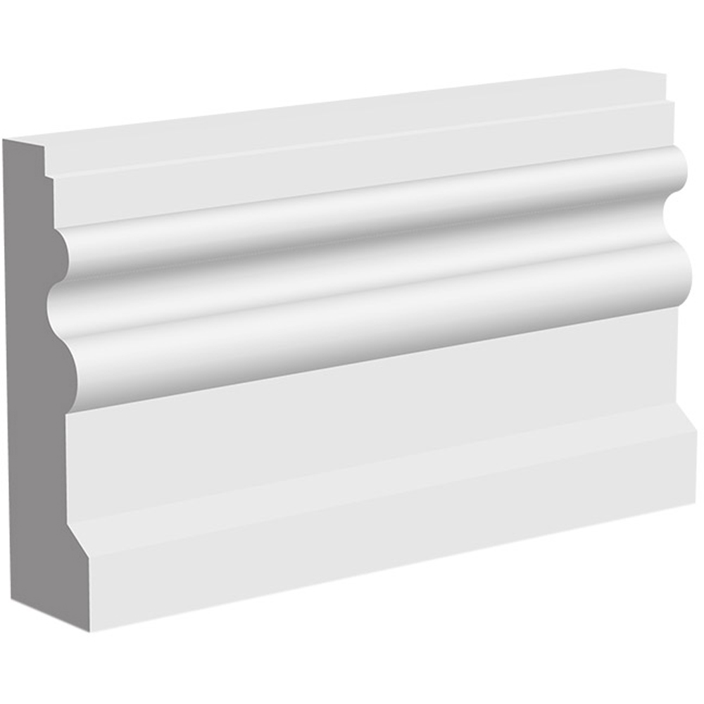 National Skirting White Primed Colonial Skirting Board 18mm 70 x 4200mm Image 1