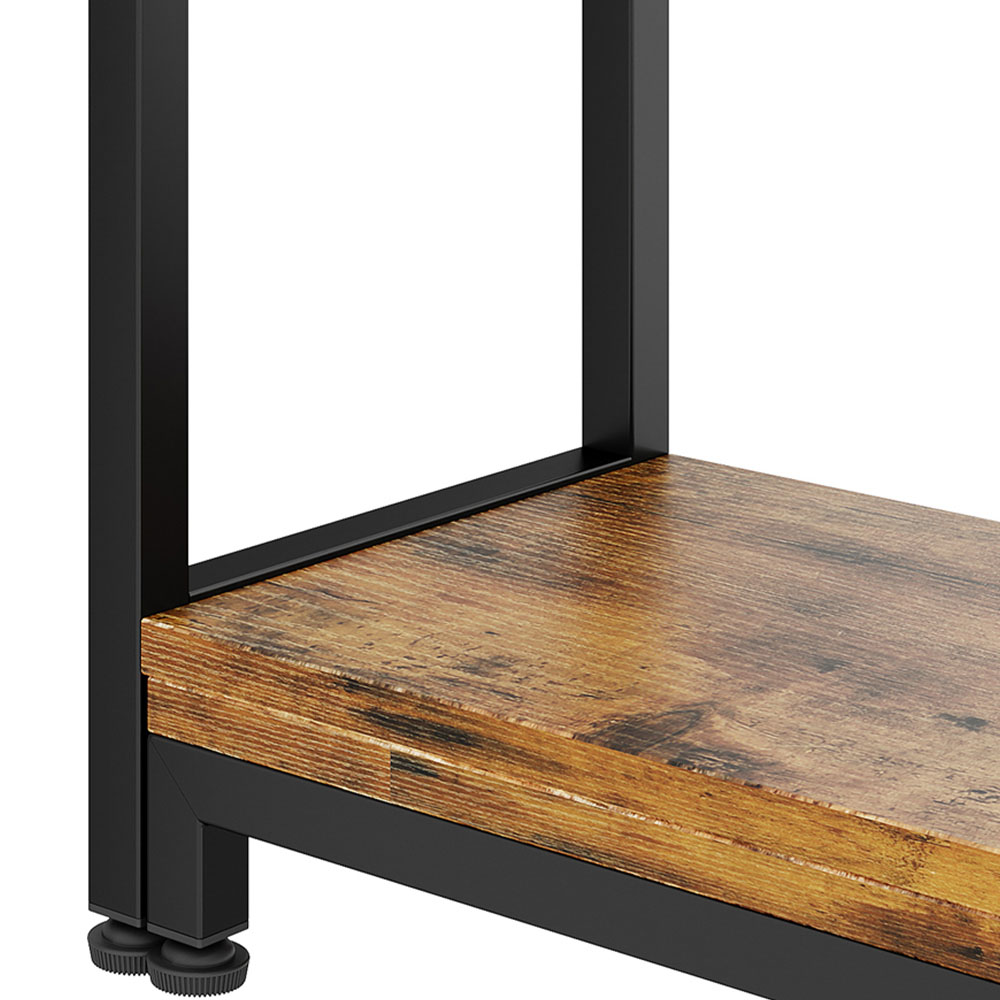 Living and Home 5 Shelf Black Frame Foldable and Rotatable Display Rack Image 6