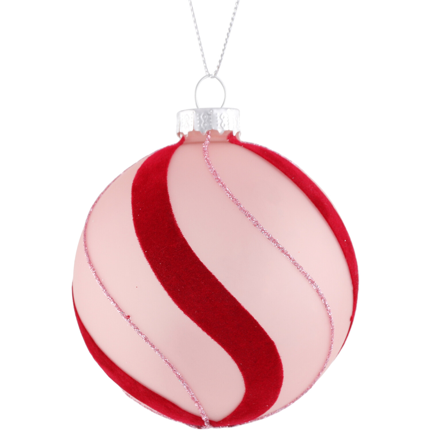 Pink and Red Swirl Bauble Image 2