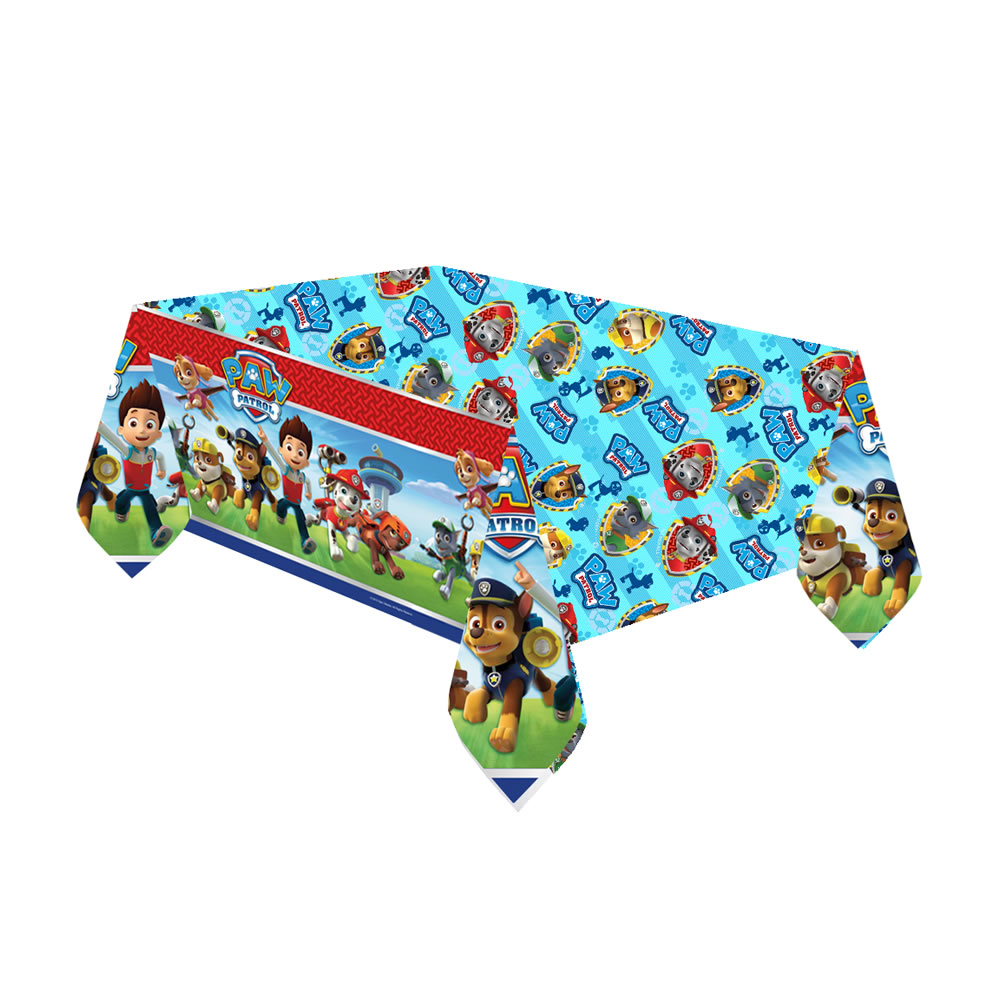 Paw Patrol Plastic Party Table Cover printed plastic  - wilko