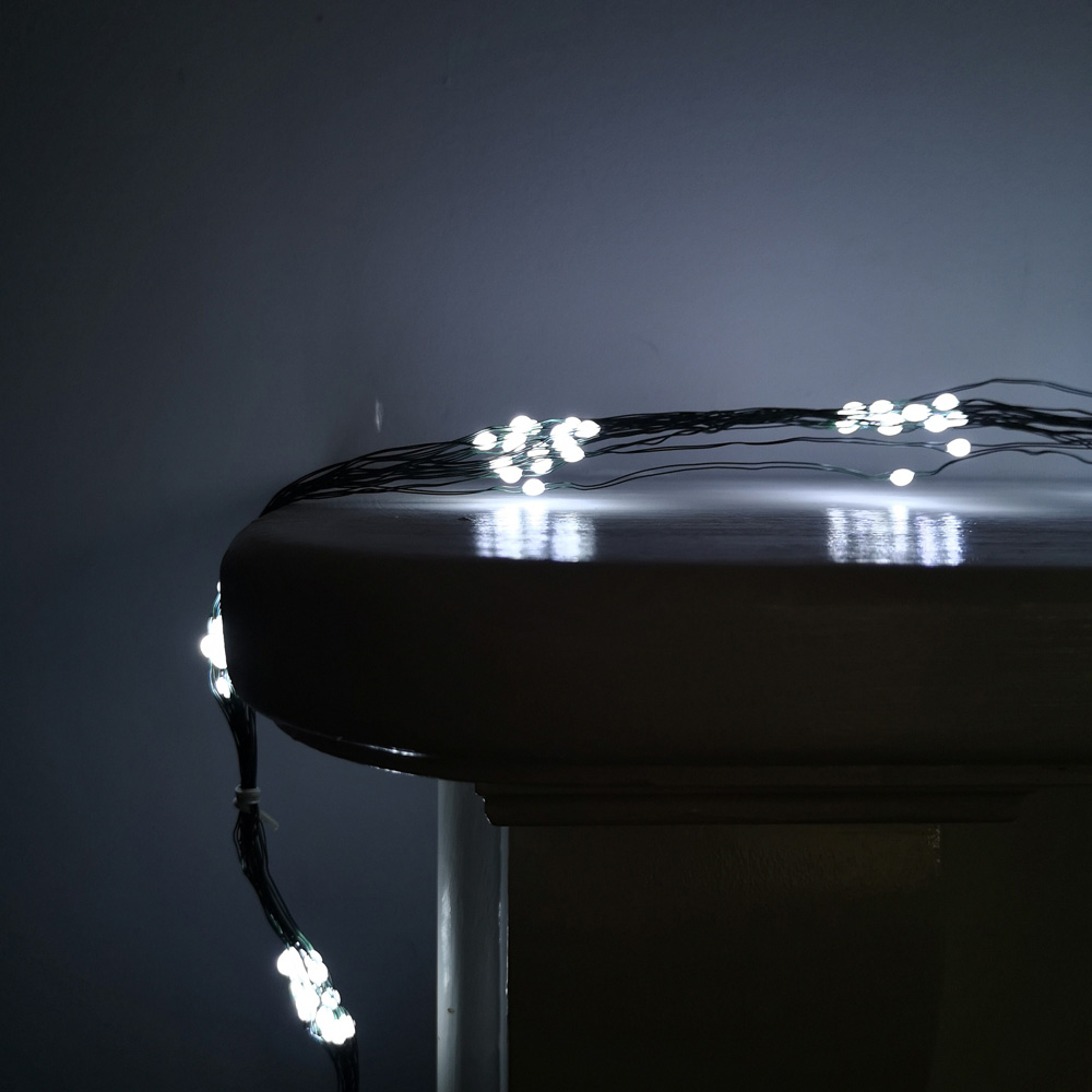 Samuel Alexander 200 Cool White LED Waterfall Christmas Tree Light Image 2