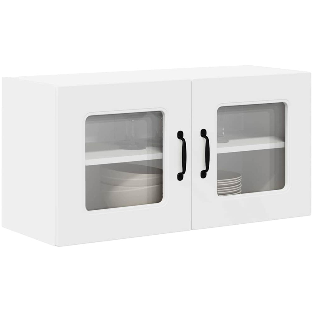vidaXL Kalmar 2 Door White Wall Kitchen Cabinet Image 3